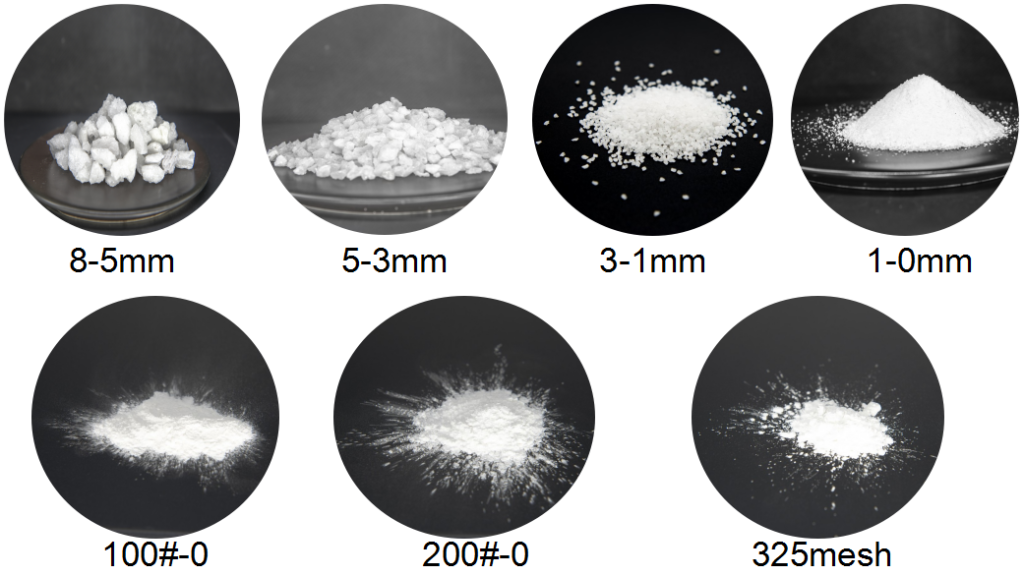 Beyaz erimiş alümina 0-1 mm 1-3 mm 3-5 mm  -1-